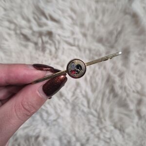 Vintage Matador Tie Clip Gold Tone Red Blue Black Bull Retro Spain ✨️💫